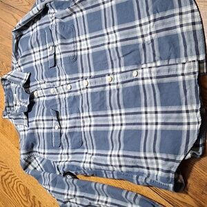 J.CREW Mens Shirt Top LARGE Flannel Plaid Used Preowned JCREW